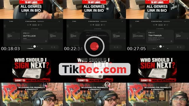 TikTok live: Who should I sign next??? by @mstacksonline