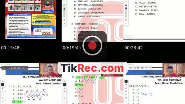 TikTok live: CPNS/Sekdin/TNI-POLRI/Psiko by @coach.alieem