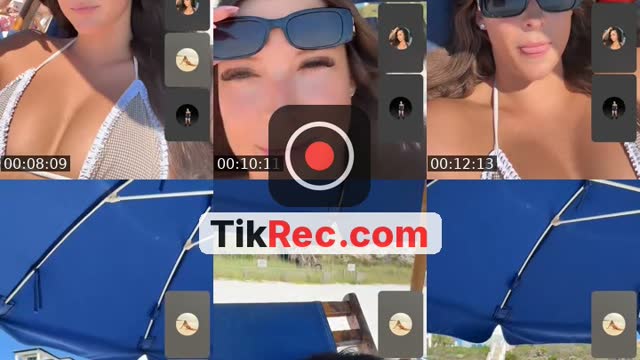 TikTok live: beach by @miatorrence