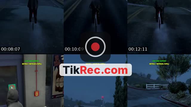TikTok live: Cycling in GTA V (Rainy vibe) by @i.didz_