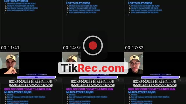 TikTok live: MLB/CFB TALK by @parlaylon
