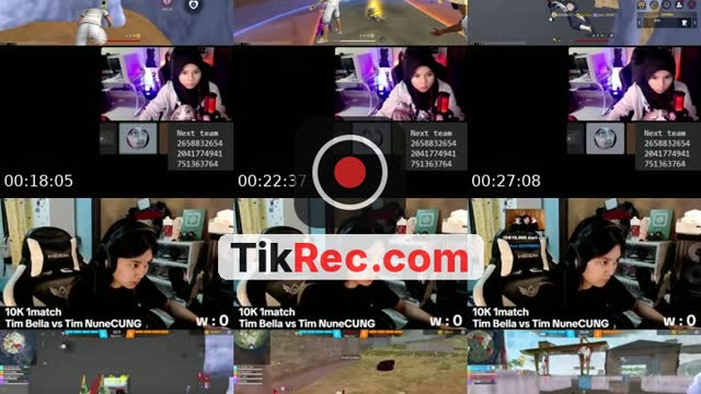 TikTok live: tim bella vs tim nune by @bellaaw.real