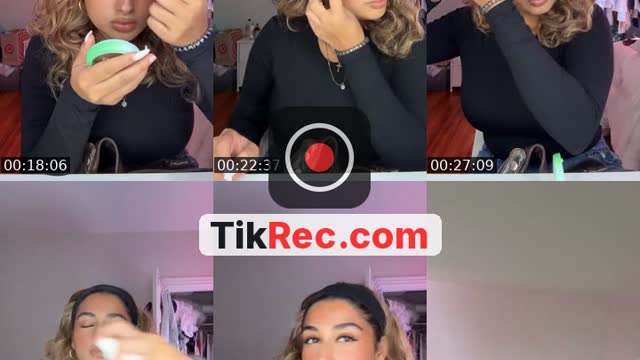 TikTok live: Grwm by @goldglittertiger