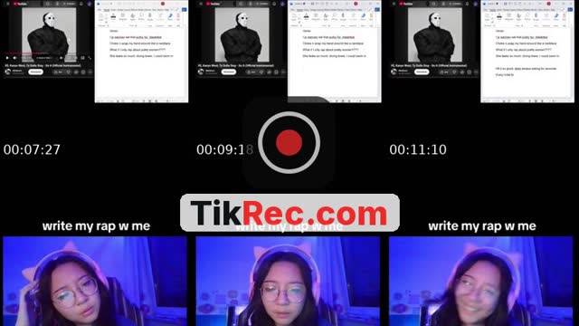 TikTok live: writing my do it rap (?) by @bunoverpho