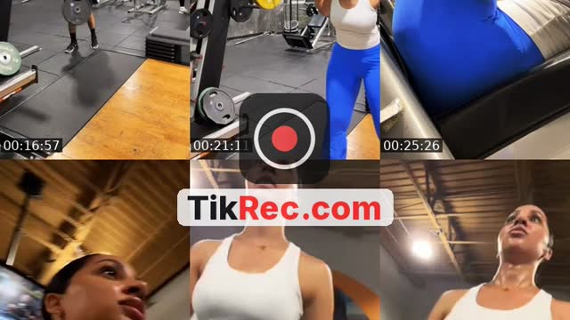 TikTok live: Gym time by @derinceeee