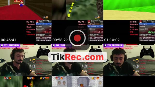 TikTok live: Mario 64 le plus vite possible ! by @docteur_sylv
