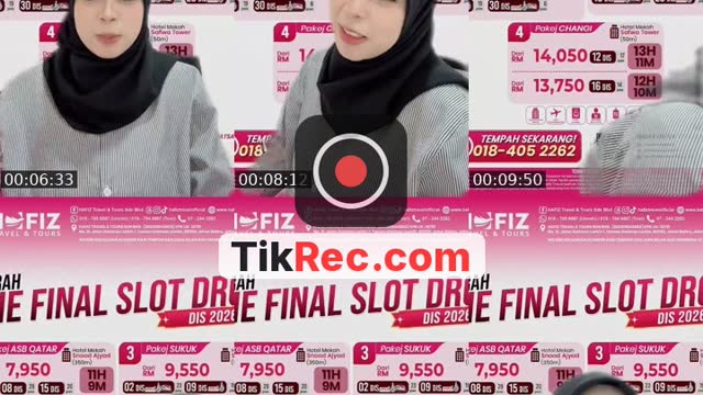 TikTok live: PAKEJ UMRAH by @ssyynrr