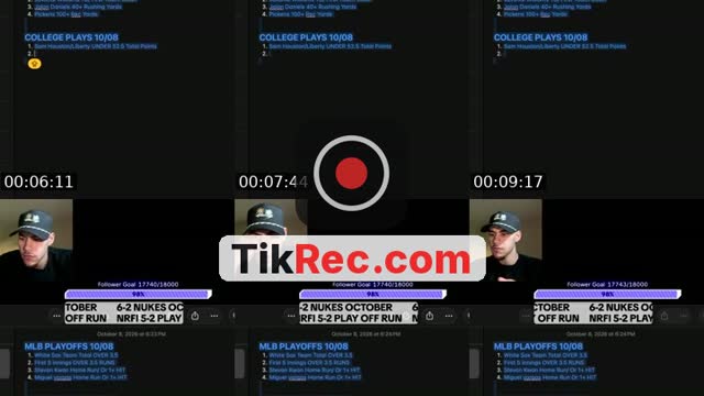 TikTok live: MLB/CFB TALK by @parlaylon