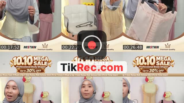 TikTok live: 10.10 SALES 60% OFF  !! by @misthinshapewear02