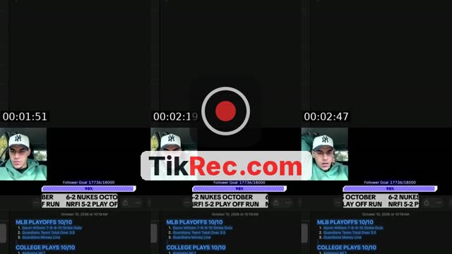 TikTok live: MLB/CFB TALK by @parlaylon