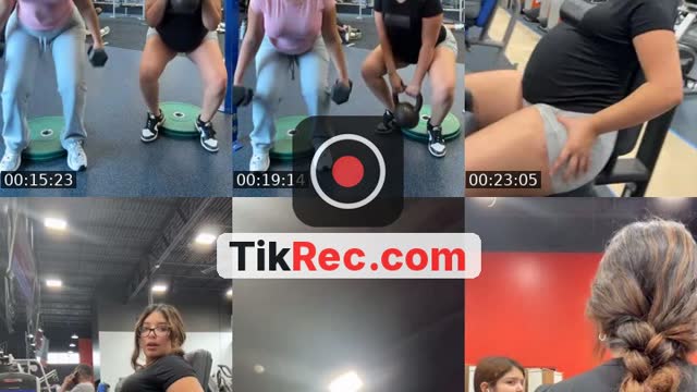 Getting clapped at the gym - @alys2hot4u