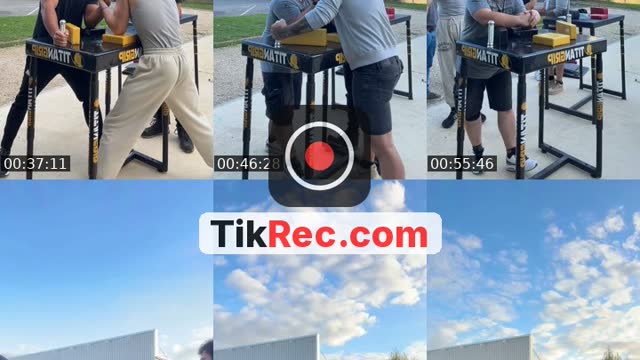 TikTok live: Bras de fer!! by @theo_strength