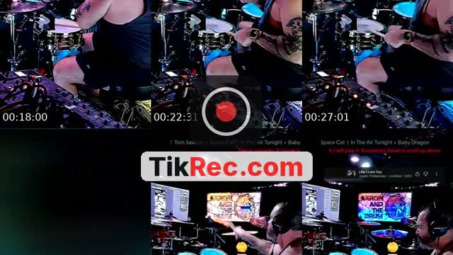 TikTok live: Saturday morning tricks #drums by @theamplife