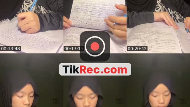 TikTok live: Teman I do homework by @haruna_jp