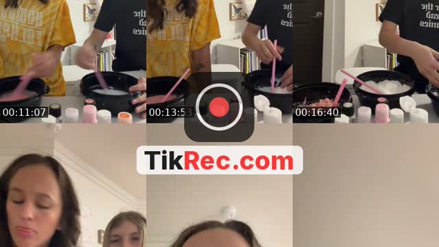 TikTok live: MAKING SLIME AND DRINKING GRAPEJ by @amorebrichetto