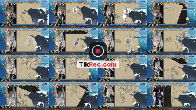 TikTok live: drawing || brush link on bio by @uoojismh