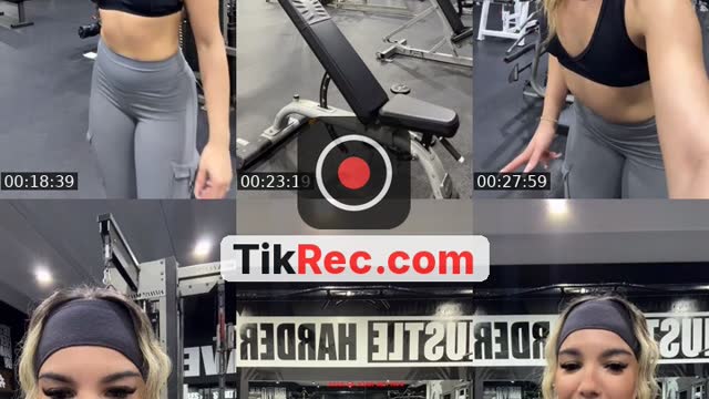 TikTok live: Back day 💪🏽 by @biancamichelleex7