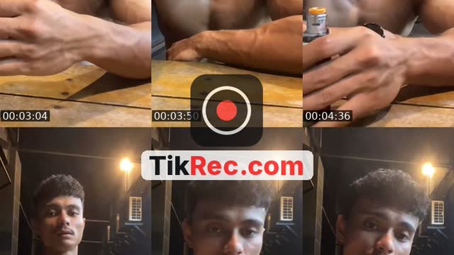 TikTok live: Chest day by @dhoyourbae