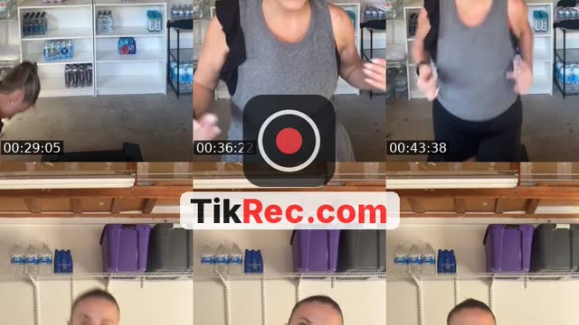 TikTok live: Workout with me by @jenniferfountainhead