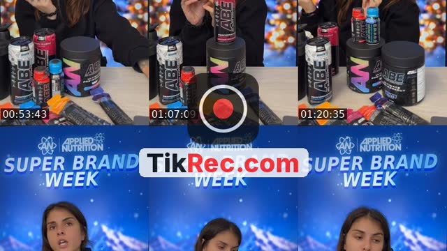TikTok live: Super Brand Week With Amber by @appliednutrition