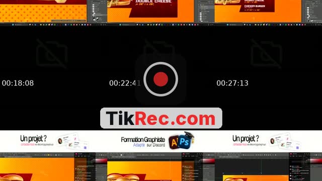 TikTok live: graphiste pour un fastfood by @axgrp