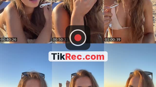 TikTok live: California beach day by @heyitslilybrooks