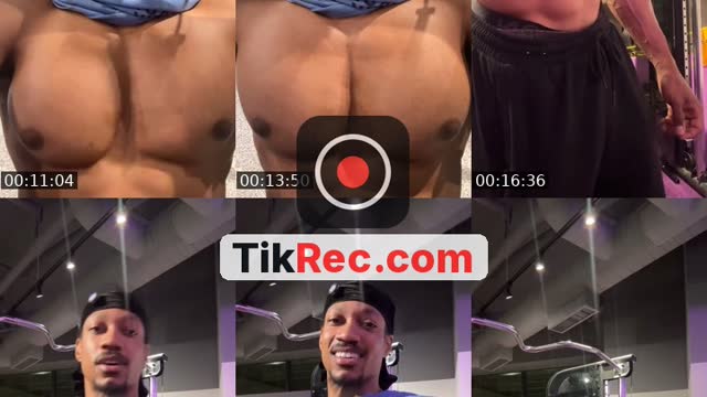 TikTok live: Quick gym sesh💪 by @lovethefro