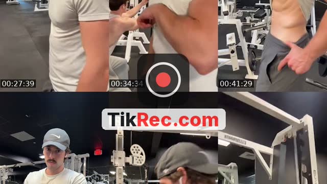 TikTok live: Chest day by @itsaidanmay