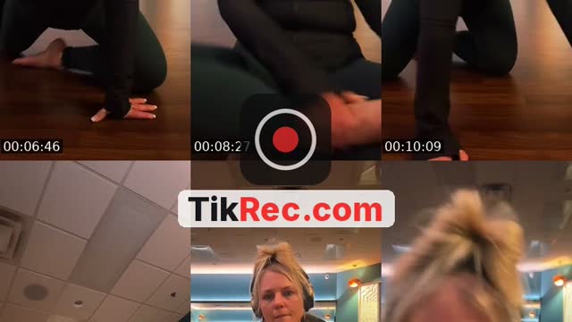 TikTok live: Quick hot yoga by @priefitlife