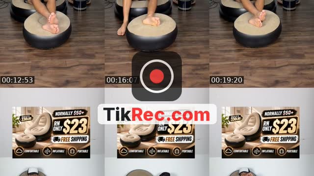 TikTok live: Ergonomic Inflatable Chair! by @doomskrollr