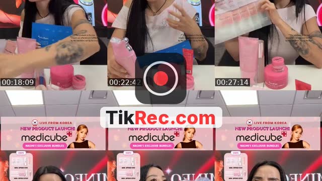 TikTok live: NEW Launch from Medicube HQ! by @naomineo