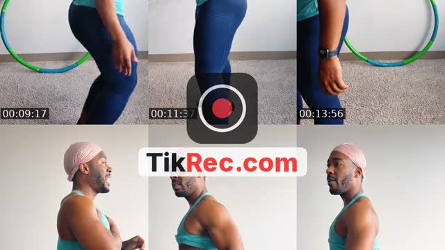TikTok live: Hula hoop cardio by @itsthekeyofdev