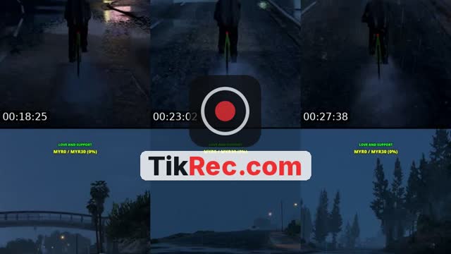 TikTok live: Cycling in GTA V (Rainy vibe) by @i.didz_