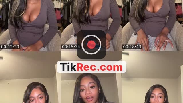 TikTok live: Girl talking doing hair and make by @sanaaaizhanee