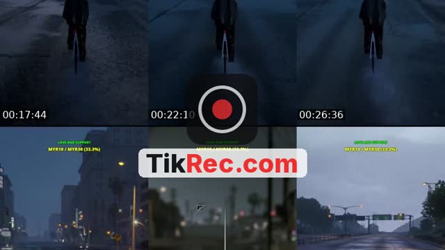 TikTok live: Cycling in GTA V (Rainy vibe) by @i.didz_