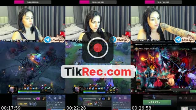 Russia TikTok live: ТЯНКА В ДОТЕ by @l1vasik