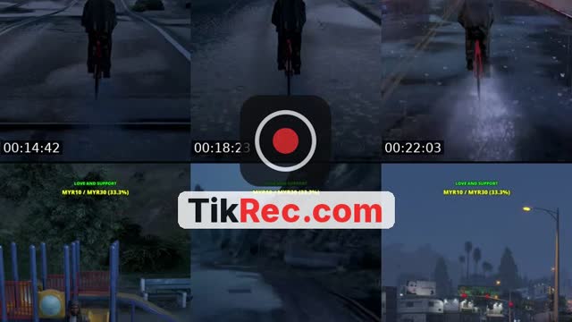 TikTok live: Cycling in GTA V (Rainy vibe) by @i.didz_