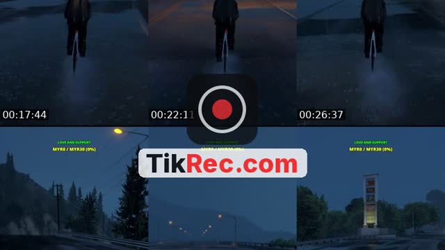 TikTok live: Cycling in GTA V (Rainy vibe) by @i.didz_