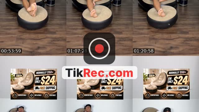 TikTok live: Ergonomic Inflatable Chair! by @doomskrollr