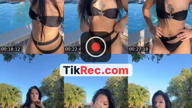 TikTok live: Chillin by the pool:)) by @_its_krazy_k_