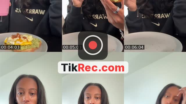 TikTok live: Make breakfast w me by @_michamarie